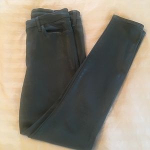 HOST PICK! 7 FOR ALL MANKIND Army Green Coated Jeans – Size 29